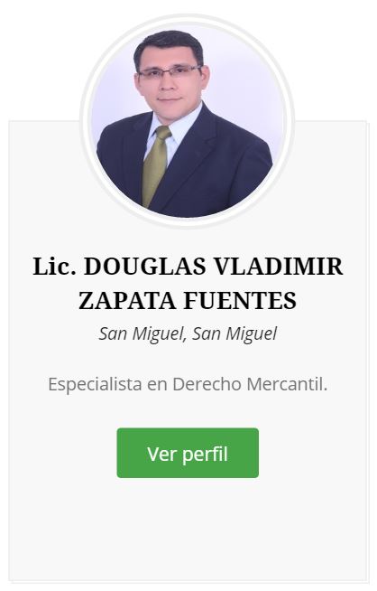 Lic. DOUGLAS VLADIMIR ZAPATA FUENTES